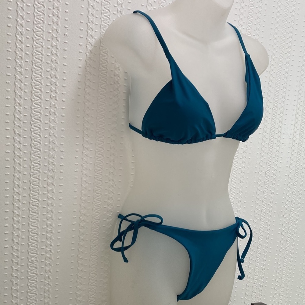 Zaful teal bikini size 6 New 2-piece sting bikini